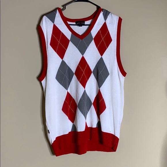 Other - Red, White and Gray V-Neck Vest Size XXL